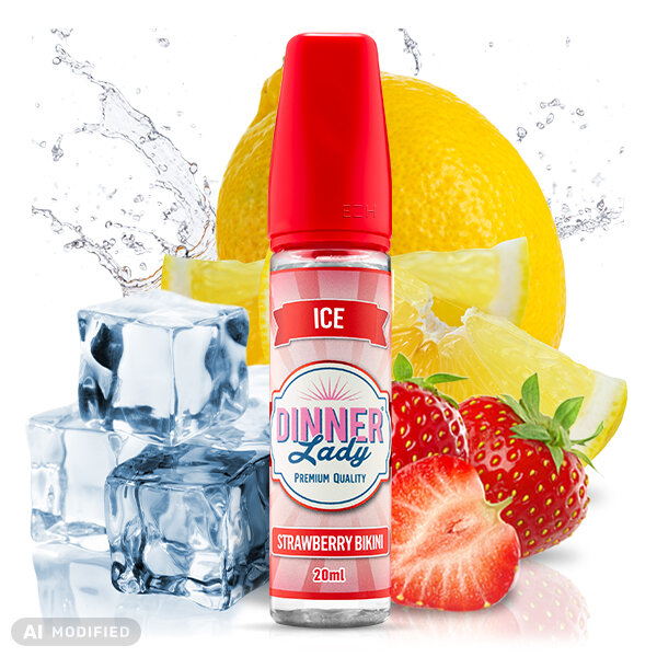 Dinner Lady - Ice - Strawberry Bikini 14ml Longfill Aroma