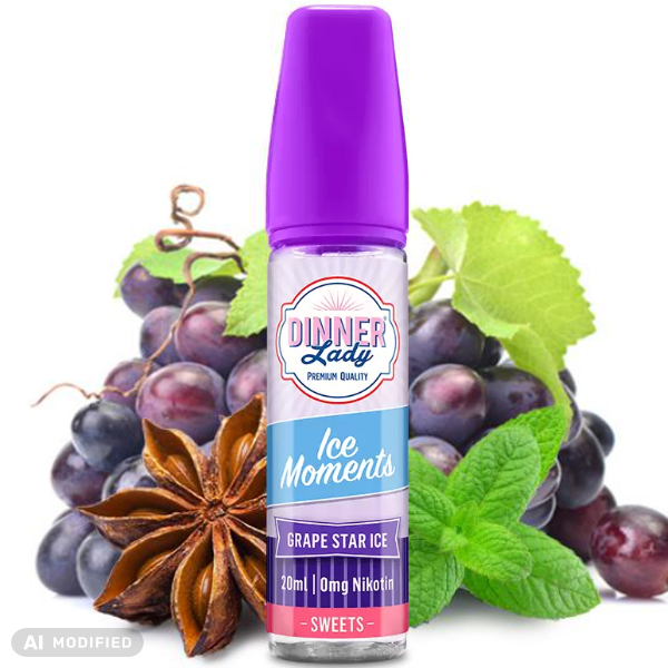 Dinner Lady - Ice Moments - Grape Star Ice - 20ml Longfill Aroma