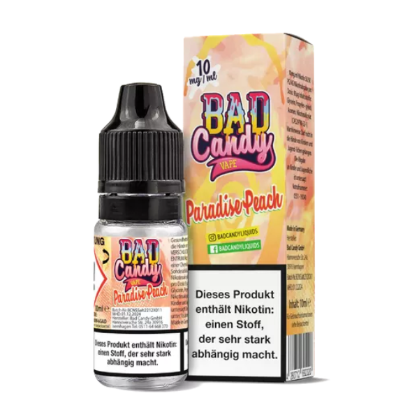 Bad Candy Liquids - Paradise Peach - 10 ml Nikotinsalz Liquid