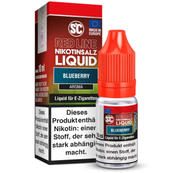 SC - Red Line - Blueberry -  10 ml Nikotinsalz Liquid