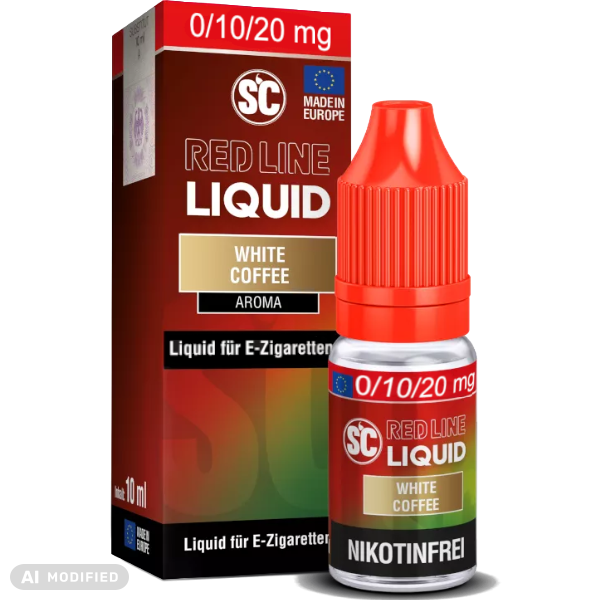 SC - Red Line - White Coffee -  10 ml Nikotinsalz Liquid 10mg