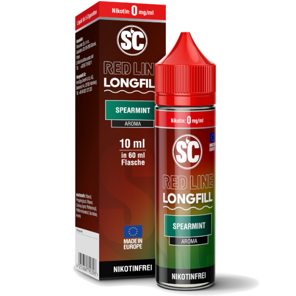 SC - Red Line - Longfill Aroma - Spearmint 10 ml