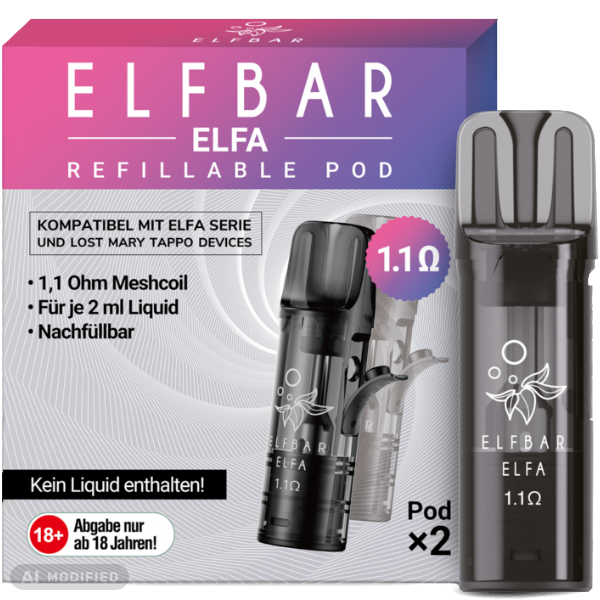 Elfbar - Elfa Turbo Pod 1,1 Ohm