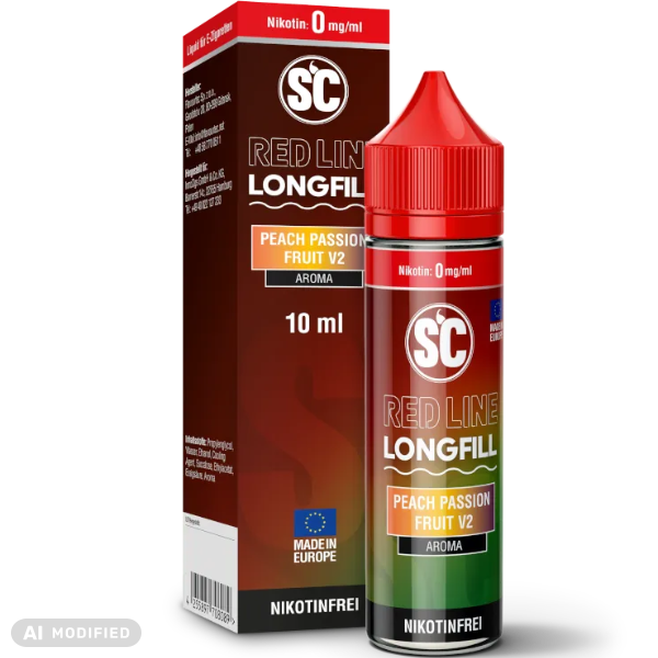 SC - Red Line - Longfill Aroma - Peach Passion Fruit V2 10 ml